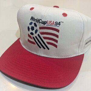 Original 90s FIFA World Cup Team USA 1994 Soccer/Football Snapback Cap